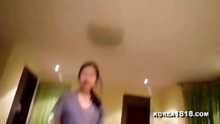 KOREA1818.COM - Sweet Korean Girl Blows and Fucks Lucky BF